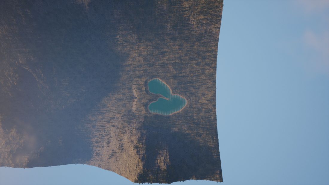The heart, from 1200 m up
