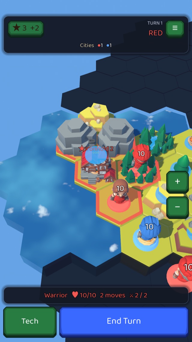 A battle in progress