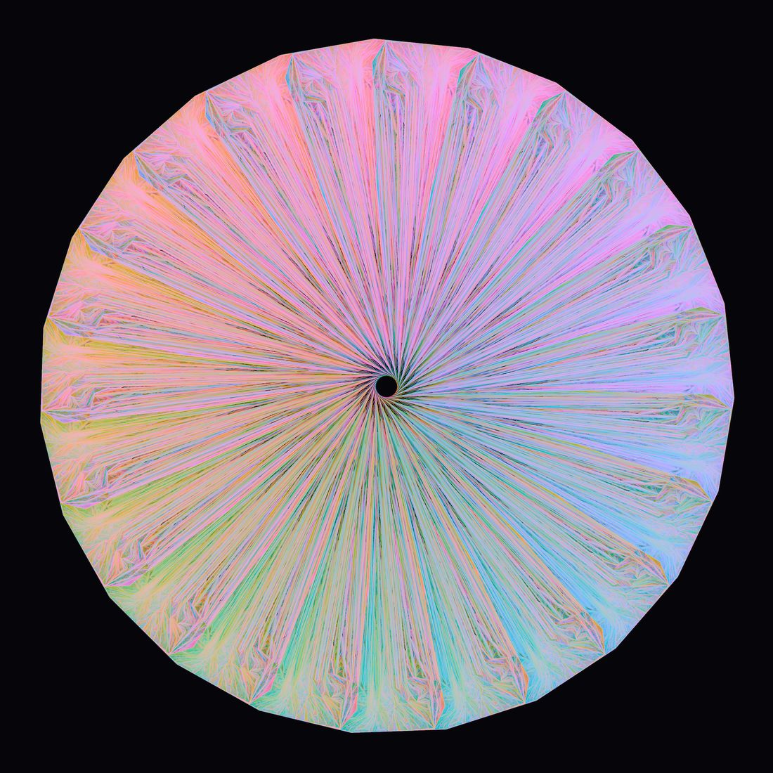 The 23 drawn with stroked curves after a 45 hour layout